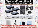 4 BLS5 Batteries   AC/DC Turbo Charger w/ Travel Adapter Plug   Complete Deluxe Starter Kit