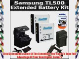 2 Pack Battery Kit For Samsung TL500 Digital Camera Includes 2 Extended Replacement Samsung