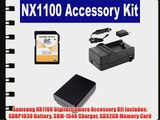 Samsung NX1100 Digital Camera Accessory Kit includes: SDBP1030 Battery SDM-1548 Charger SD32GB