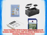 Canon Powershot SD780 IS Digital Camera Accessory Kit includes: SDNB4L Battery SDM-120 Charger