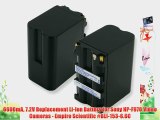 6600mA 7.2V Replacement Li-Ion Battery for Sony NP-F970 Video Cameras - Empire Scientific #BLI-153-6.6C