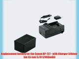 Canon HF-R406 Camcorder Battery Ultra High Capacity (2900 mAh 3.6V) - Replacement for the Canon