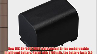 New JVC BN-VG121(US) replacement Li-Ion rechargeable Intelligent battery. Rated with 2700mAh