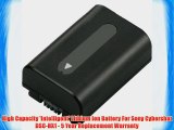 High Capacity 'Intelligent' Lithium Ion Battery For Sony Cybershot DSC-HX1 - 5 Year Replacement