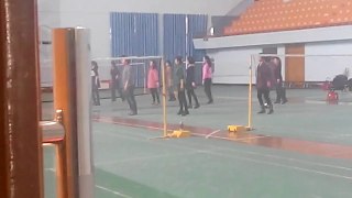 Gov Yangtze University Dance rehearsal in GYM - Azaaditv.Blogspot.com