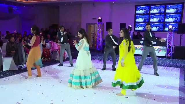 Couples Are Dancing on Pakistani Mehndi