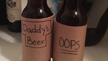Best way to find out you're going to be a dad :Daddy's Beer