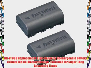 Download Video: 2-Pack BN-VF808 High-Capacity Replacement Batteries with Rapid Travel Charger for JVC GZ-MG175