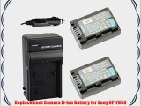 DSTE kit 2pcs Full Coded NP-FH50 NPFH50 Li-ion Battery   DC04 Charger for Sony A230 A330 A290