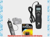 Universal LCD Shutter Release Timer Remote Control   4 AAA battery For Nikon D3200 D3100 D5200