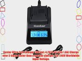 Kastar Ultra Fast Charger(3X faster) Kit for Sony NP-F975 NP-F970 NP-F960 NP-F950 work with