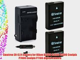 Smatree Charger Kits En-el14 for Nikon D3100 D3200 D5100 Coolpix P7000 Coolpix P7100 Camera