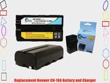 2x Pack - Neewer CN-160 Battery   Charger - Replacement for Neewer CN-160 LED Video Light Battery