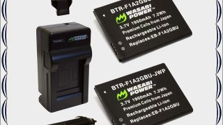 Wasabi Power Battery (2-Pack) and Charger for Samsung EB-F1A2GBU and Samsung Galaxy Camera