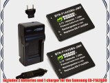 Wasabi Power Battery (2-Pack) and Charger for Samsung EB-F1A2GBU and Samsung Galaxy Camera