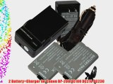 2 Battery Charger for Canon BP-208 DC100 DC210 DC230