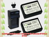 Wasabi Power Battery (2-Pack) and Charger for Samsung BP1030 BP1130 ED-BP1030 and Samsung NX200