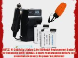 2 Pack Battery And Charger Kit For Panasonic Lumix DMC-TS5 DMC-TS5D DMC-TS5K DMC-TS5A DMC-TS5S