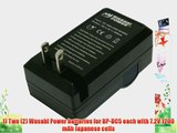 Wasabi Power Battery and Charger Kit for Leica BP-DC5 BP-DC5-E BP-DC5-J BP-DC5-U V-Lux 1