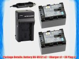 DSTE 2pcs BN-VG121 Fully decoded Rechargeable Li-ion Battery   Charger DC96 for JVC BN-VG107