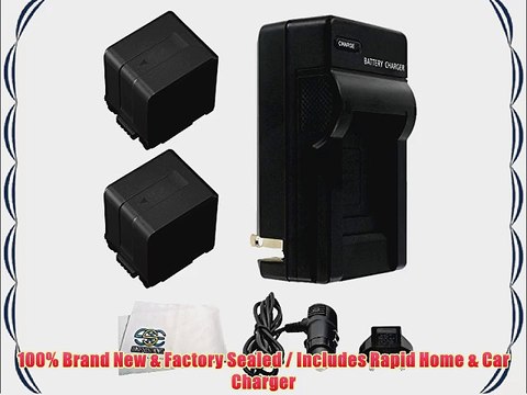 2 Pack Of Intelligent Li-Ion Extended Life Replacement Battery for Panasonic VW-VBG260 3800mAh