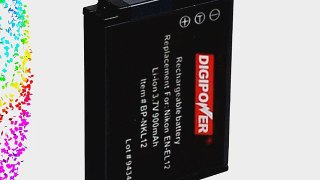 Digipower BP-NKL12 Replacement Li-Ion Battery for Nikon EN-EL12 for use with Coolpix S1000pj