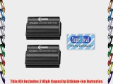 ClearMax Battery (2-Pack) of High Capacity Batteries For Canon EOS 5D 10D 20D 20Da 30D 40D