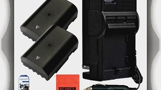 Pack Of 2 D-LI90 Batteries And Battery Charger for Pentax SLR 645D K-01 K-3 K-5 K-5 II K-5