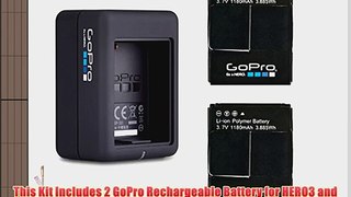 GoPro 2 Genuine original Rechargeable Battery Pack and GoPro Dual Battery Charger for GoPro