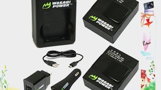 Wasabi Power Battery (2-Pack) and New Dual Charger for GoPro Hero3 Hero3  (with Car and US