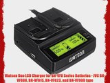 Watson Duo LCD Charger for BN-VF8 Series Batteries - JVC BN-VF808 BN-VF815 BN-VF823 and BN-VF908