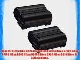 Pack of 2 - EN-EL15 High Capacity Batteries for Nikon DSLR Cameras including the Nikon D750