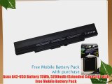 Asus A42-U53 Battery 75Wh 5200mAh (Extended Capacity) with free Mobile Battery Pack