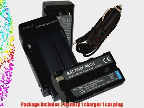 Charger 2 Battery for Sony Handycam DCR-VX1000 NP-F570 CCD-TRV58 CCD-TRV615 CCD-TRV62 CCD-TRV66