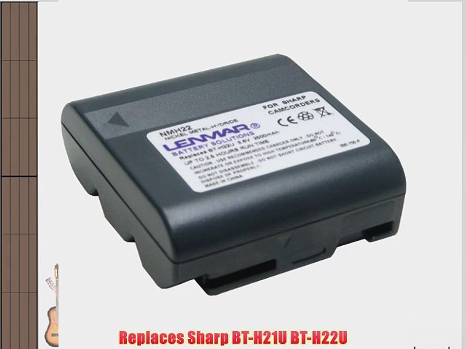 Lenmar Replacement Battery for Sharp VL-A10 VL-A10U VL-A110U VL-A111U VL-AH150U VL-AH151 VL-AH151U