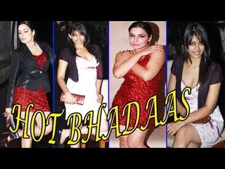 Sexy Meera With Hot Shree @ Pre launch Party of 'Bhadaas'