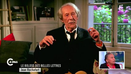 Jean Rochefort , "Boloss des belles lettres" face à Christiane Taubira - C à vous - 23/03/2015