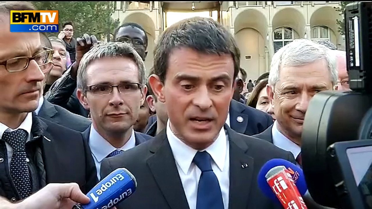 Noisy-le-Grand: Valls "appelle à la mobilisation" pour le 2e tour des départementales