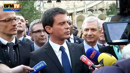 下载视频: Départementales: Valls exhorte la droite et le centre à refuser le 