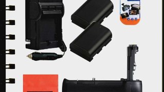 Battery Grip Kit for Canon EOS 6D Digital SLR Camera Includes Vertical Battery Grip   Qty 2