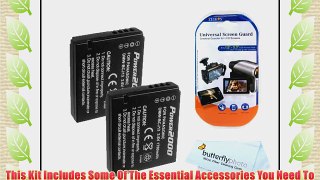 2 Pack Battery Kit For Panasonic Lumix DMC-LX7 DMC-LX7K DMC-LX7W DMC-LX5 Digital Camera Includes