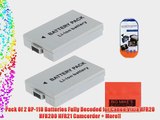 Pack Of 2 BP-110 Batteries Fully Decoded for Canon Vixia HFR20 HFR200 HFR21 Camcorder   More!!