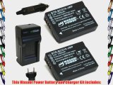 Wasabi Power Battery (2-Pack) and Charger for Panasonic DMW-BCG10 DMW-BCG10E DMW-BCG10PP and