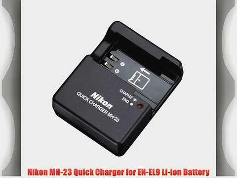 Nikon MH-23 Quick Charger for EN-EL9 Li-ion Battery