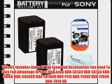 2 Pack Battery Kit For Sony HDR-CX130 HDR-CX150 HDR-CX160 HDR-CX560V HDR-CX700V HDR-PJ10 HDR-PJ30V
