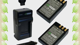 Wasabi Power Battery (2-Pack) and Charger for Nikon EN-EL9 and Nikon D40 D40x D60 D3000 D5000