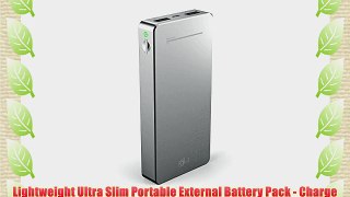 Portable Power Bank AMagic 13000mAh Aluminum Ultra Slim Dual USB External Battery Charger for