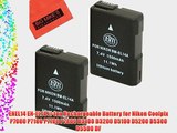 BM Premium Pack of 2 EN-EL14 Batteries