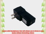 USB Car Charger USB Wall Home / Travel Charger Earphones and USB Data Cable For Nook Color