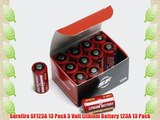 Surefire SF123A 13 Pack 3 Volt Lithium Battery 123A 13 Pack